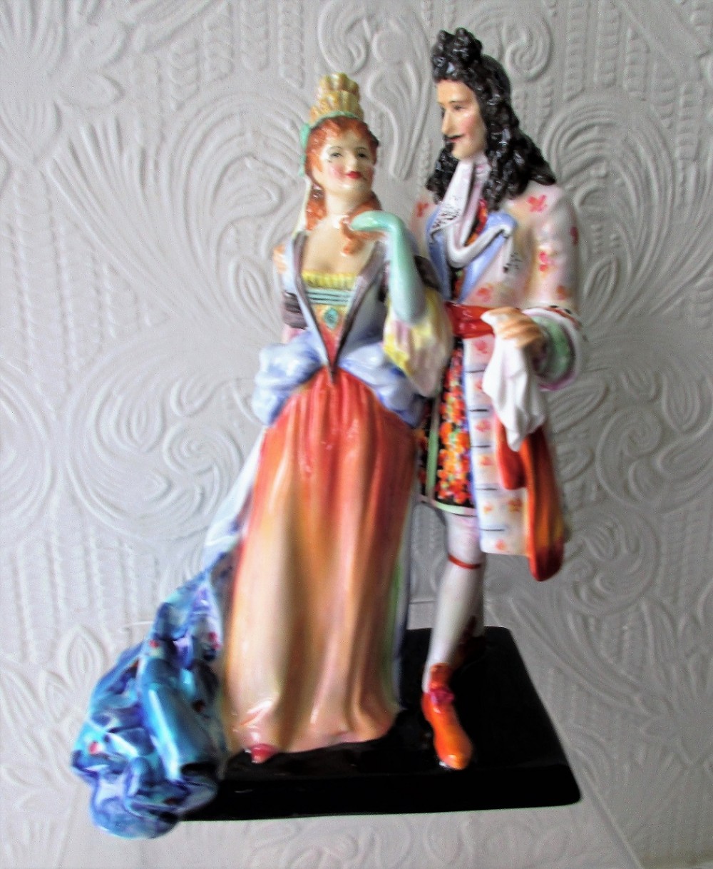 vintage royal doulton english porcelain figurine promenade hn 2076