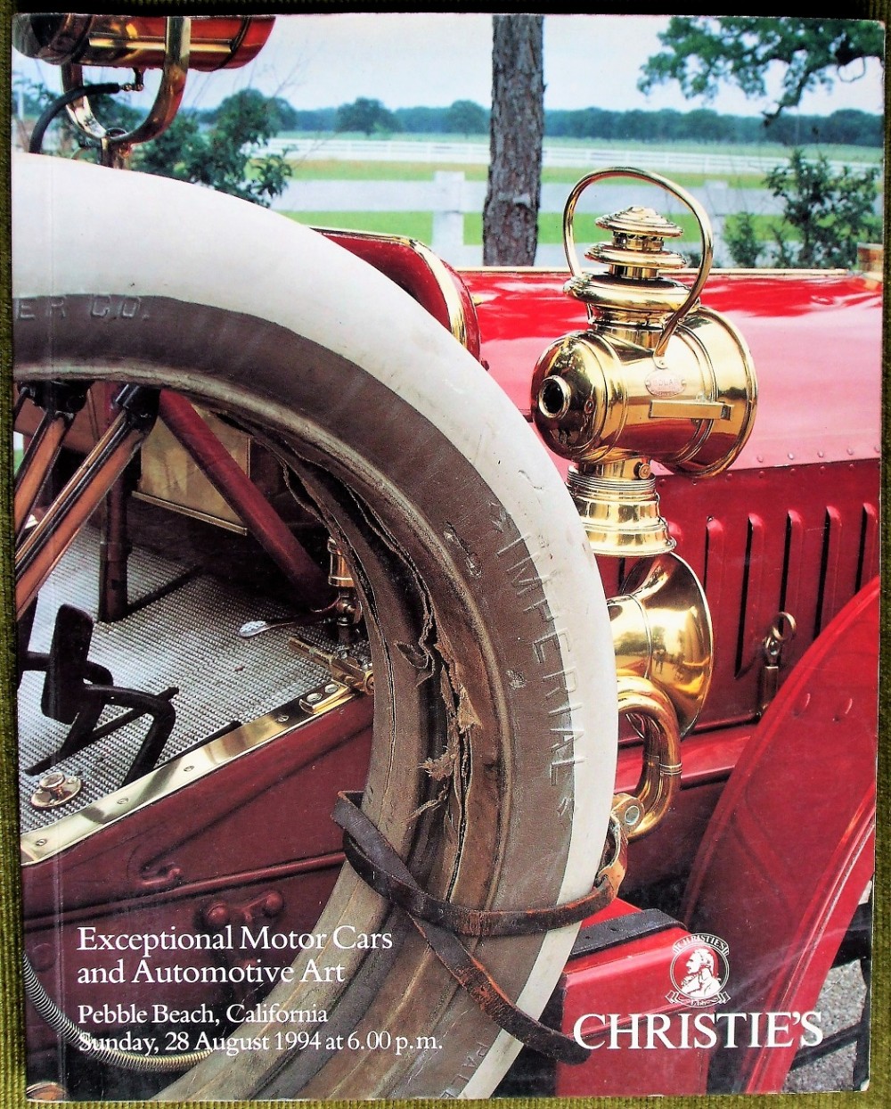 christie's exceptional motor cars and automotive art pebble beach california 28 08 1994