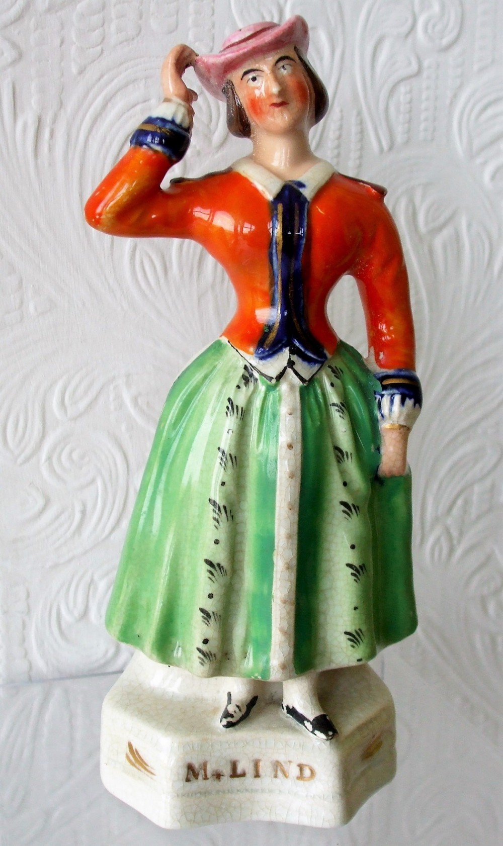 victorian staffordshire pottery portrait figure jenny lind as marie p e164 h 1301