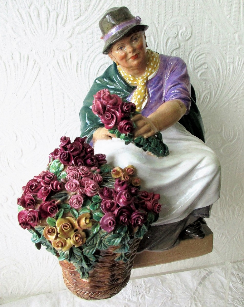 vintage english studio pottery figurine the piccadilly rose woman charles vyse