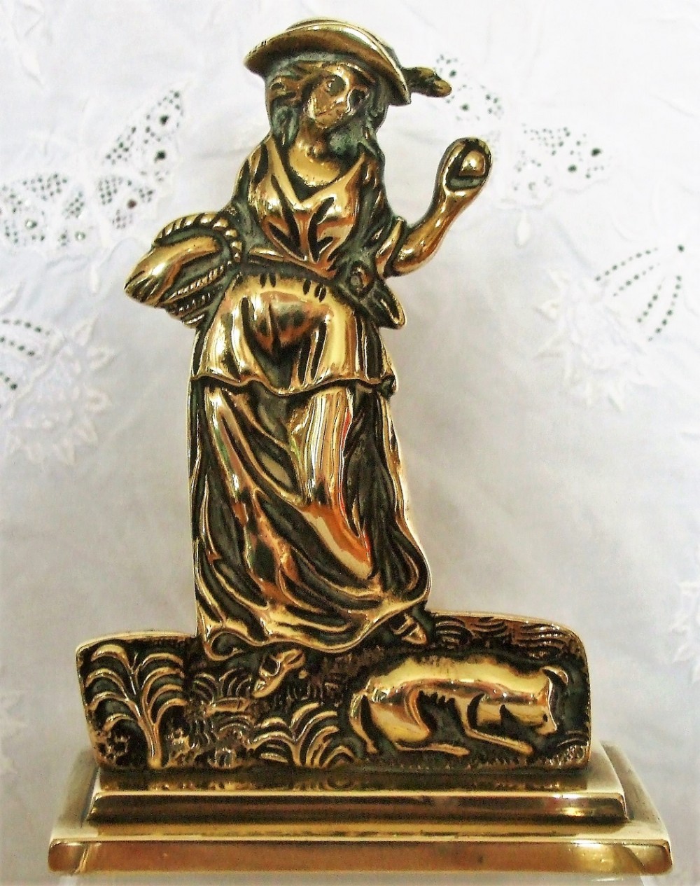 antique english georgian brass chimney ornament nell gwyn