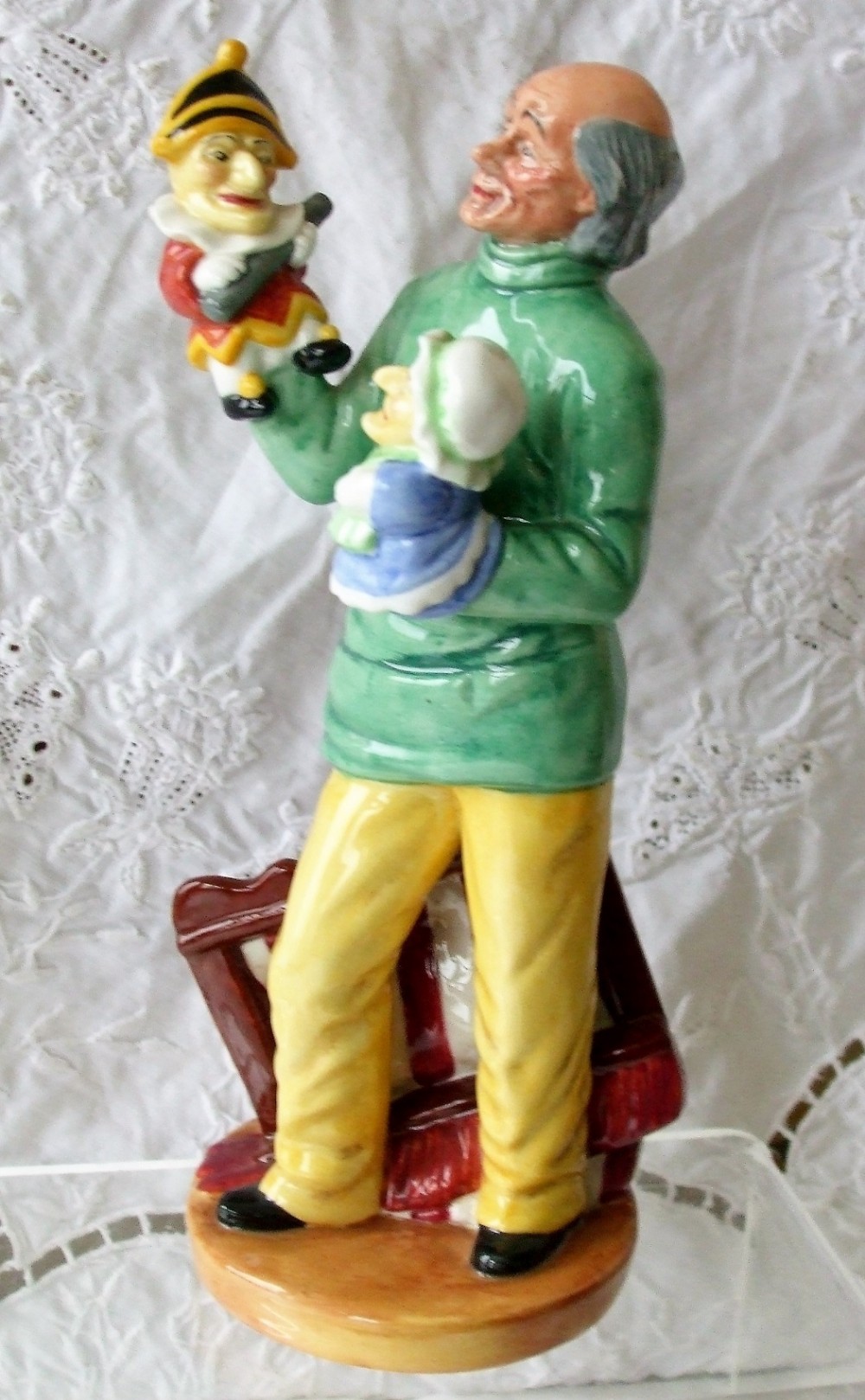 royal doulton english porcelain character figurine punch and judy man hn 2765