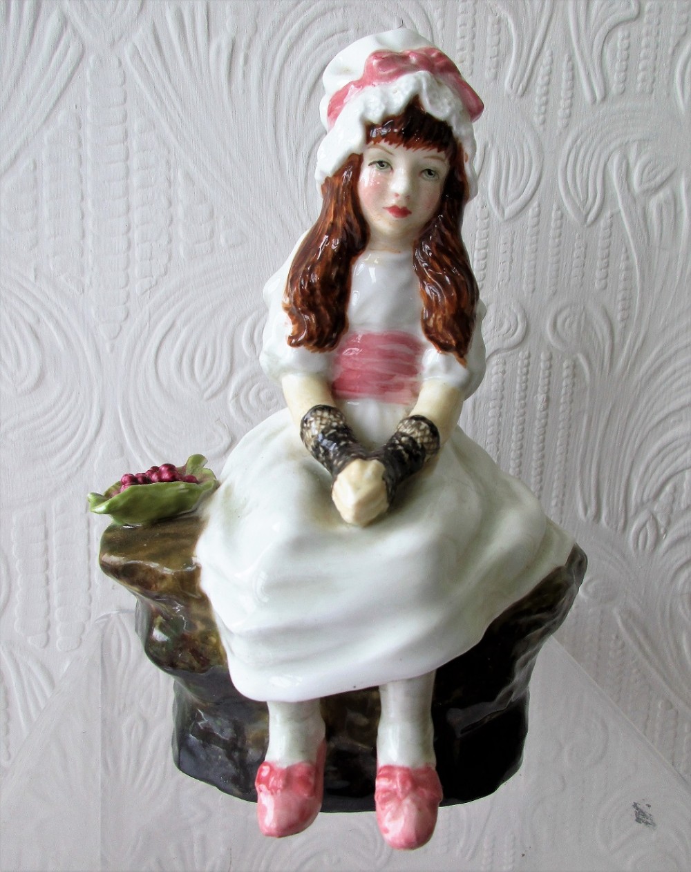 english studio pottery porcelain figurine cherry ripe reginald johnson