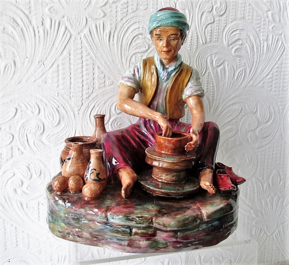 english studio pottery porcelain figurine afghanistan potter reginald johnson