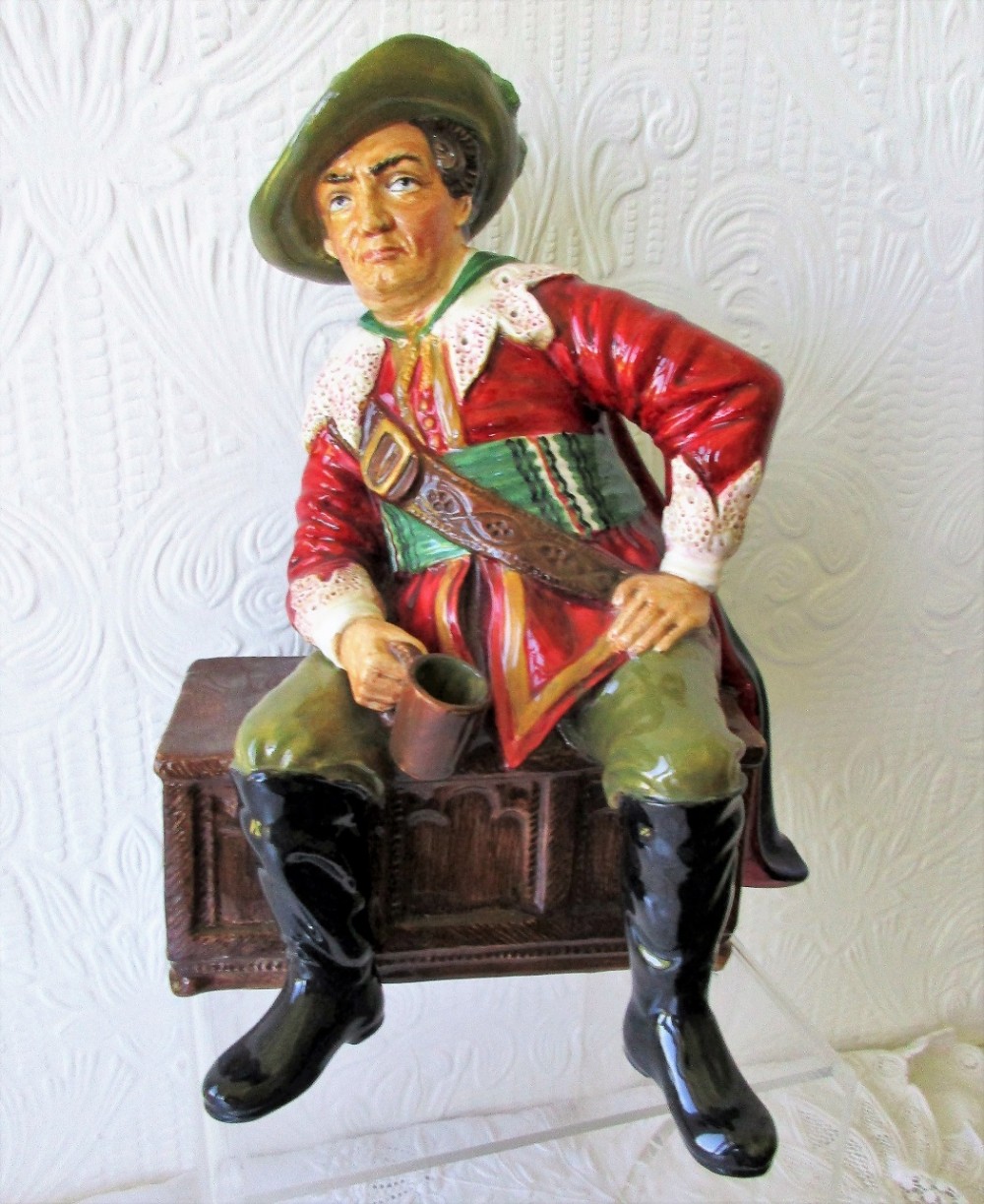 english studio pottery porcelain figurine cavalier reginald johnson