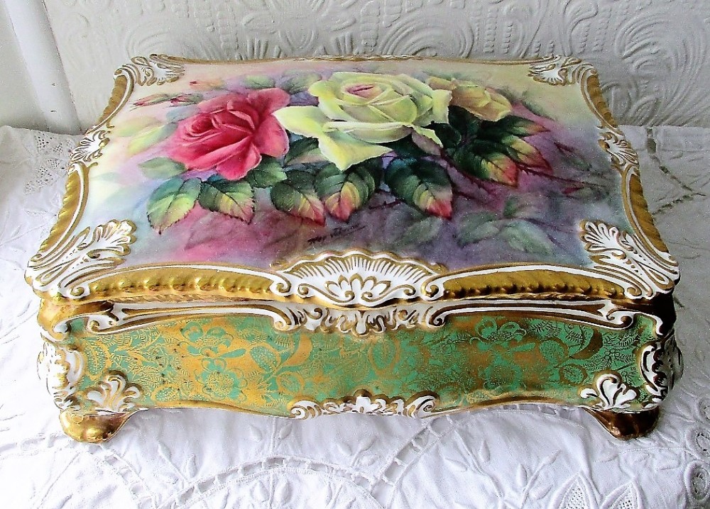 english porcelain jewel casket reginald johnson