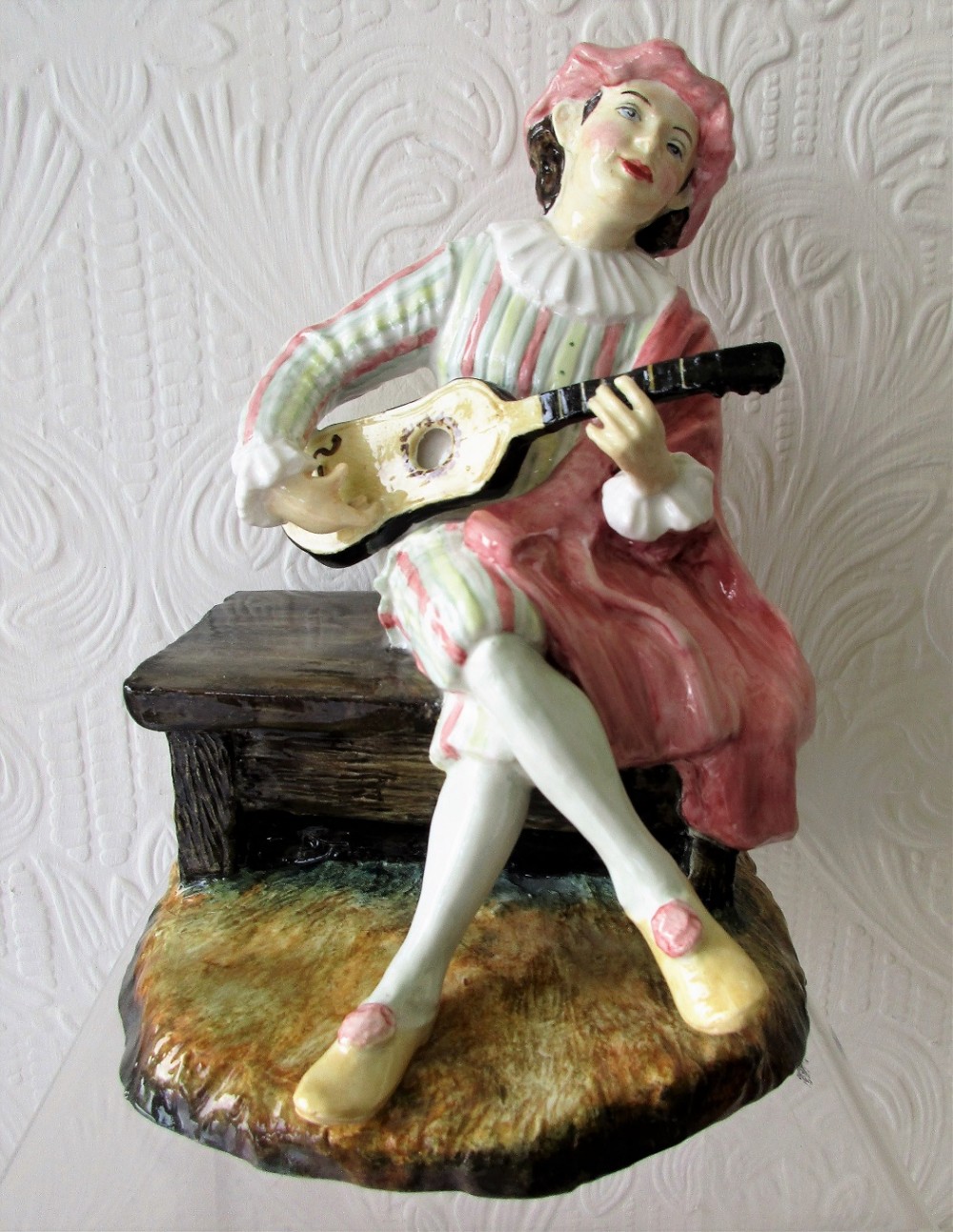 english porcelain figurine mezzetin reg johnson and sons