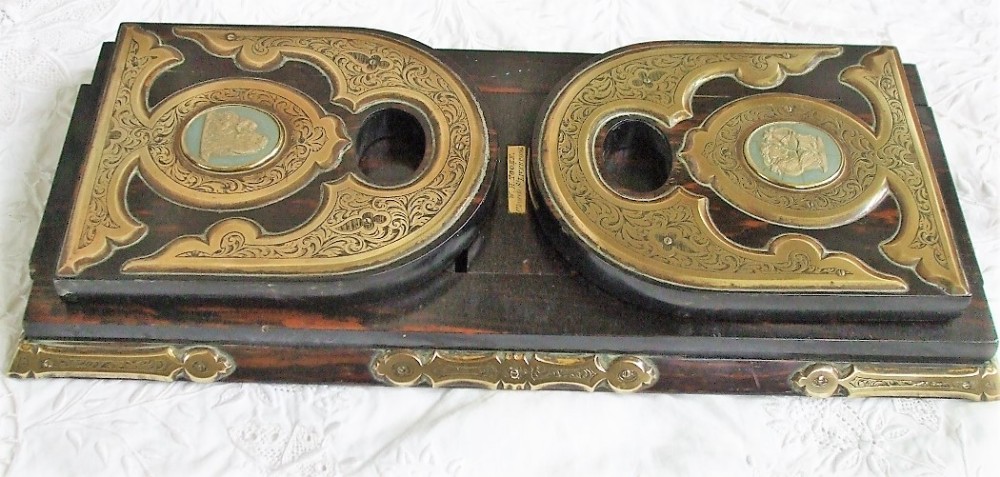 victorian coromandel wood bookslide by wh tooke of liverpool