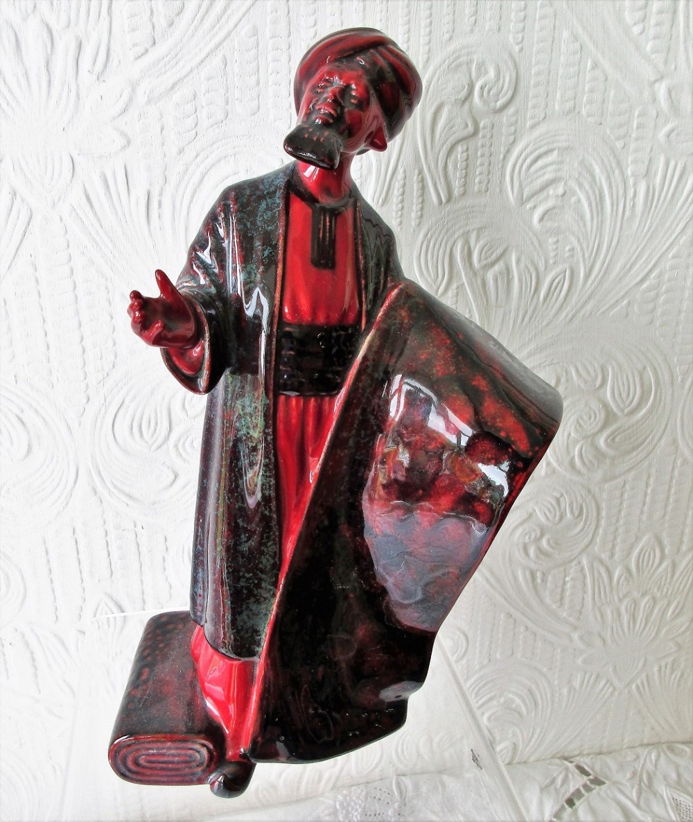 royal doulton english porcelain flamb figurine the carpet seller hn 2776