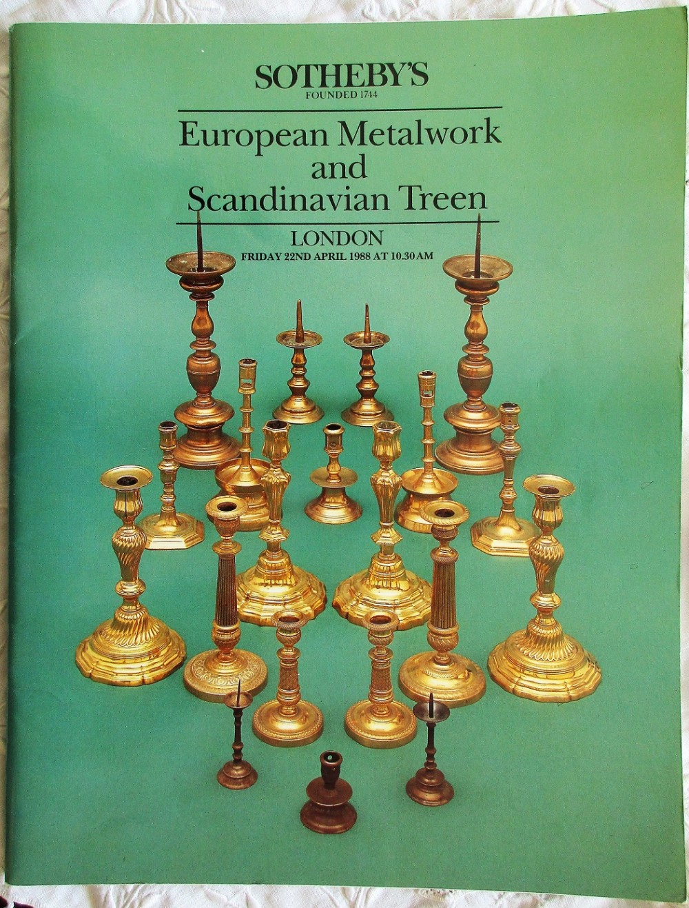 sotheby's european metalwork and scandinavian treen london 22 04 1988