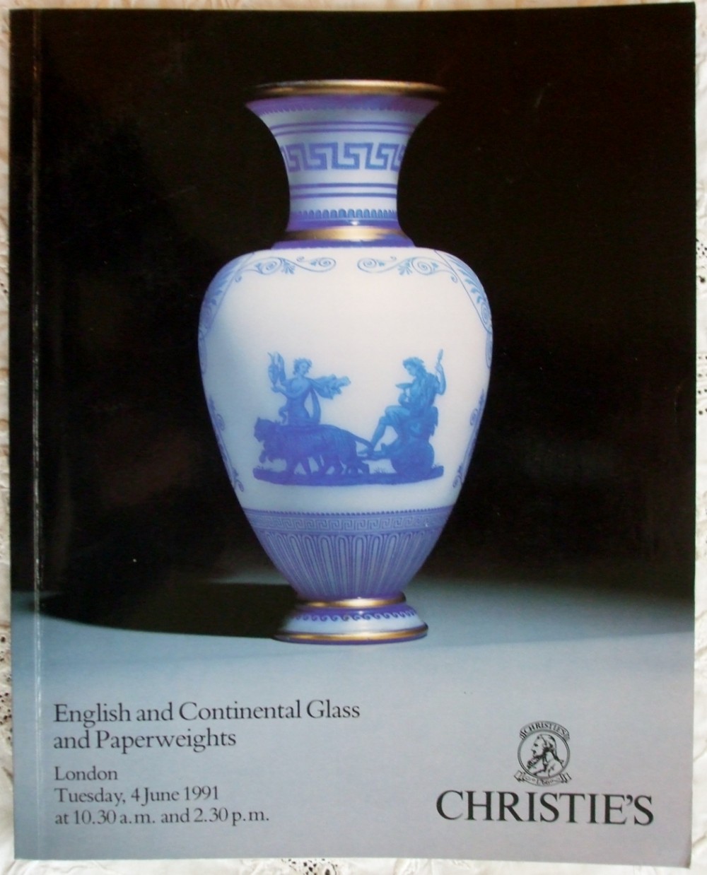 christie's english and continental glass and paperweights london 04 06 1991