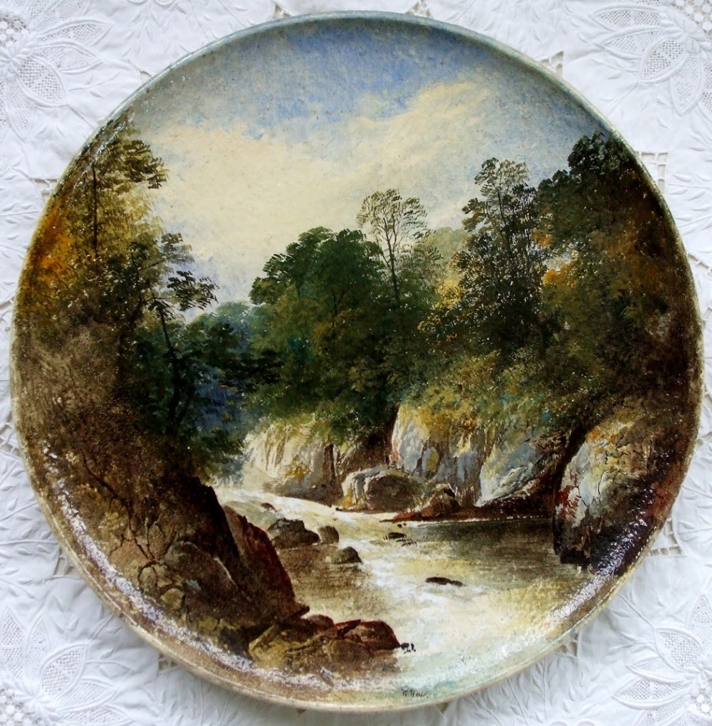 victorian copeland pottery charger fairy glen bettwsycoed n wales no 520 william yale of stoke