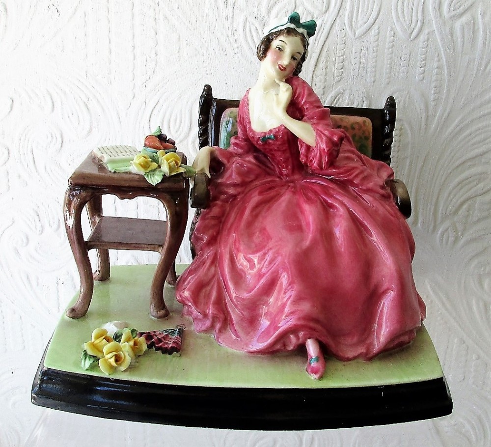 vintage royal doulton english porcelain figurine teresa hn 1682