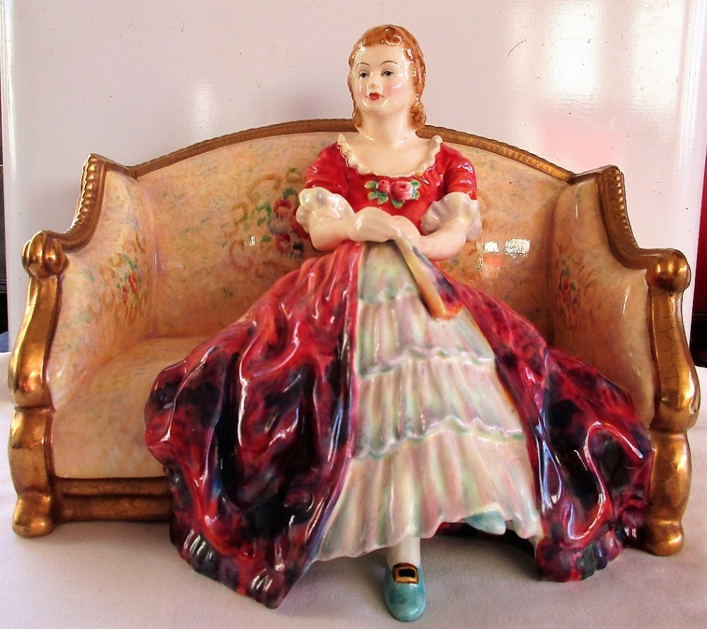 vintage paragon english bone china figurine lady louise