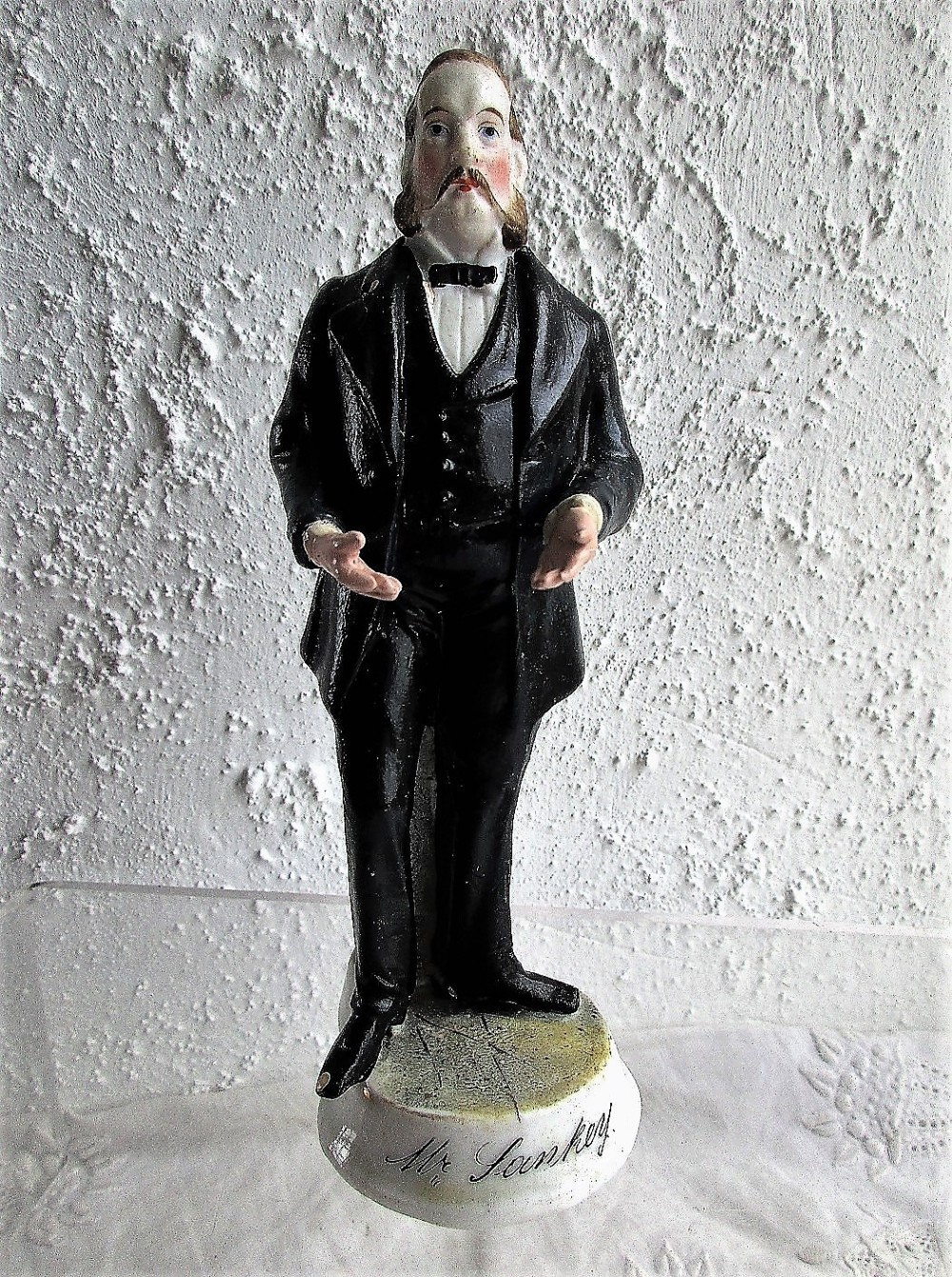 antique english victorian porcelain figurine mr sankey