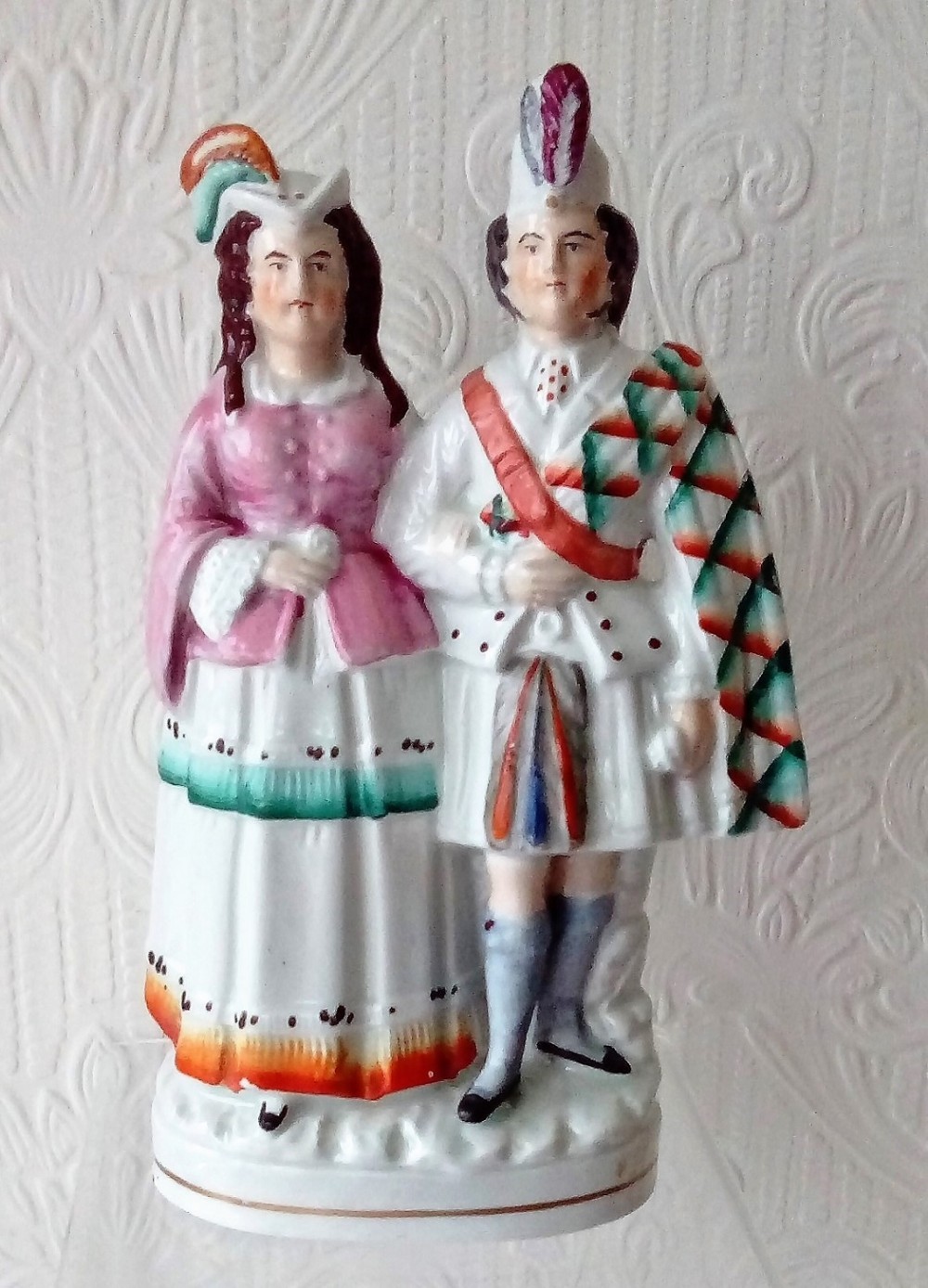 antique english victorian staffordshire pottery royal portrait figure princess louise and the marquess of lorne p a223 h 703