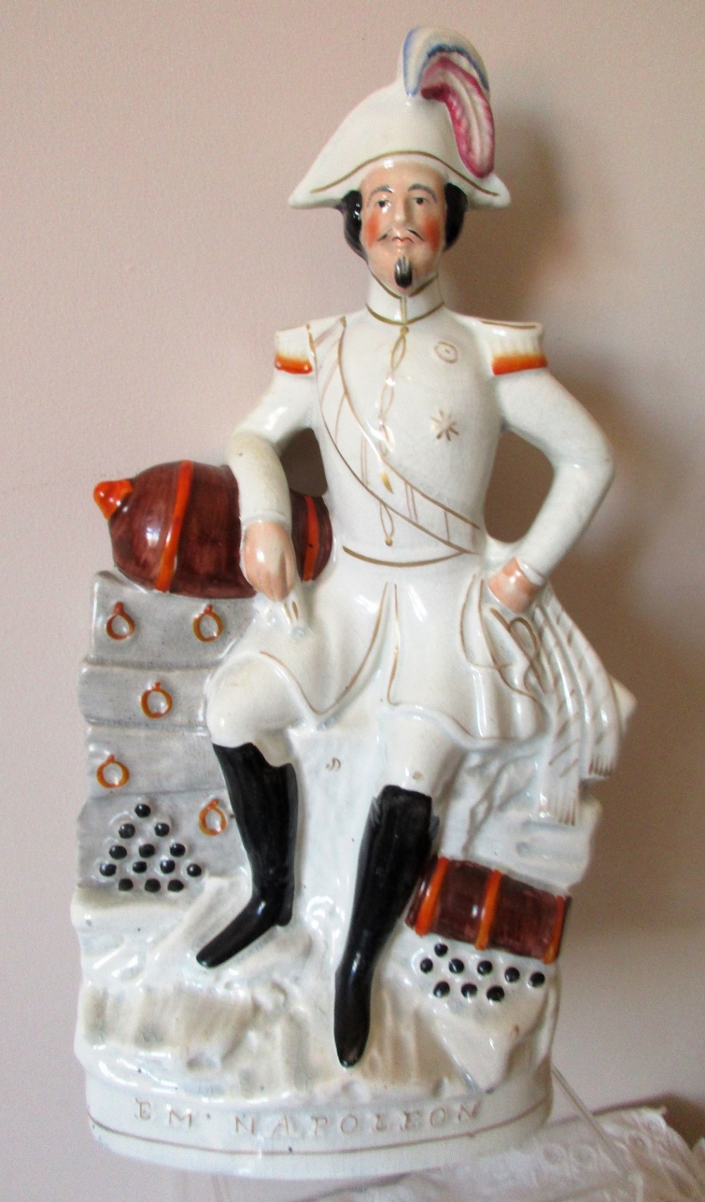 victorian staffordshire royal portrait figure napoleon iii