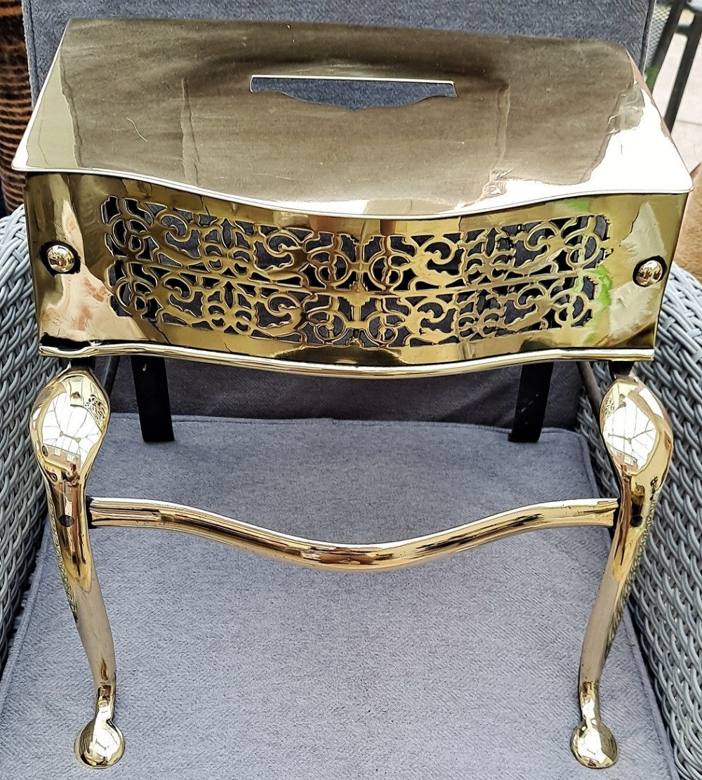 antique english georgian brass and steel footman