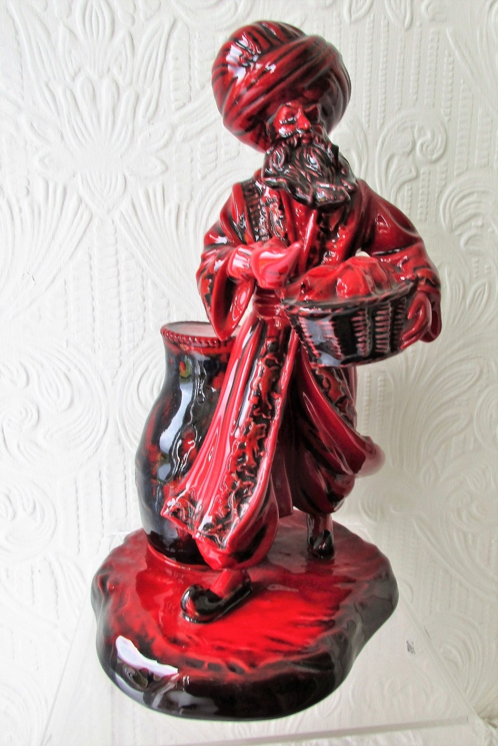 royal doulton english porcelain flamb figurine the lamp seller hn 3278