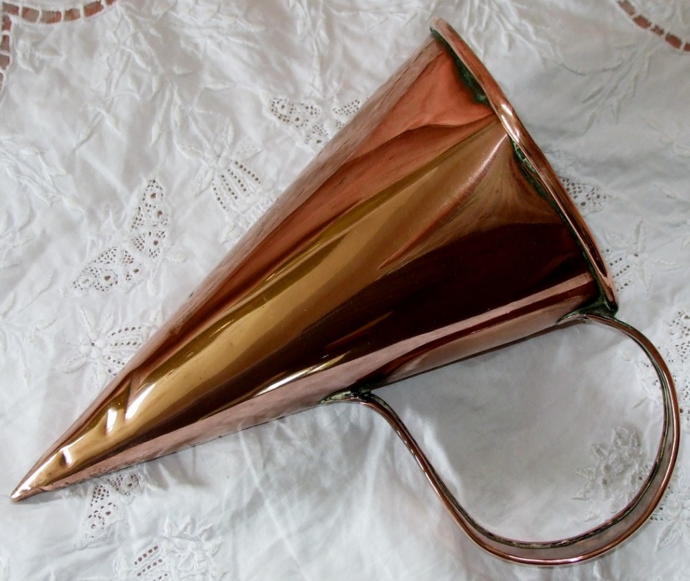 antique english victorian copper ale mull