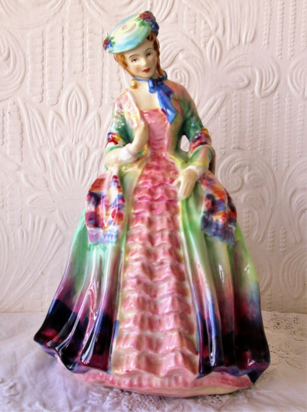 vintage paragon english bone china figurine lady melanie
