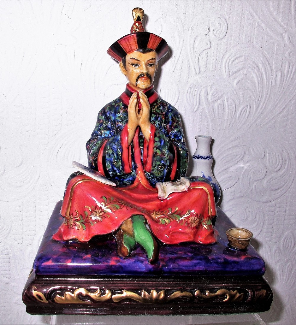 english studio pottery porcelain figurine chienlung of the manchu dynasty reginald johnson