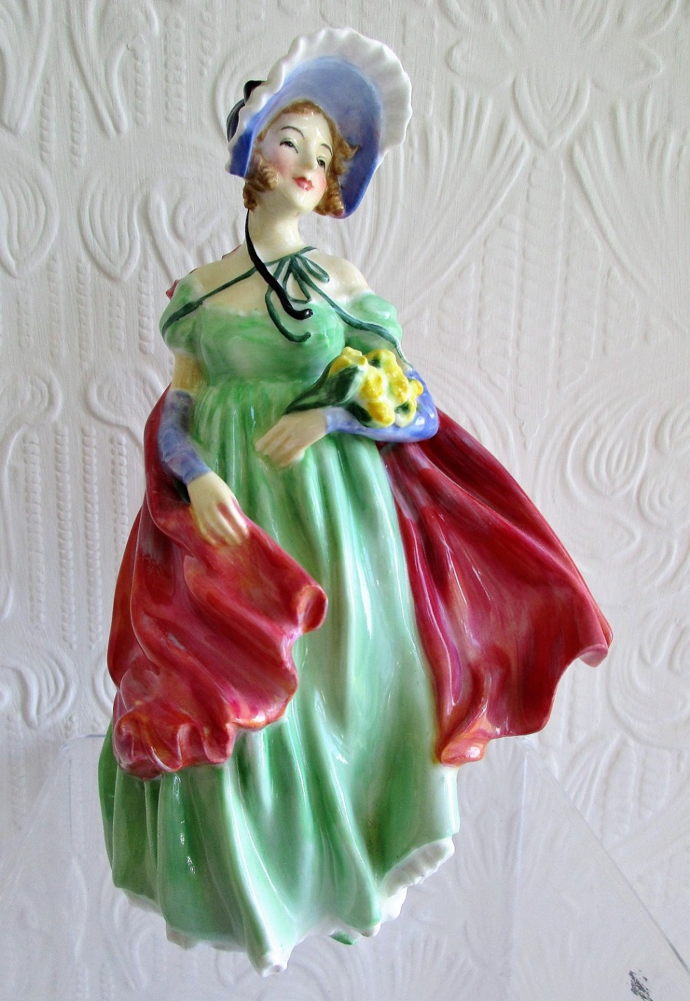 vintage royal doulton english porcelain figurine lady april hn 1965