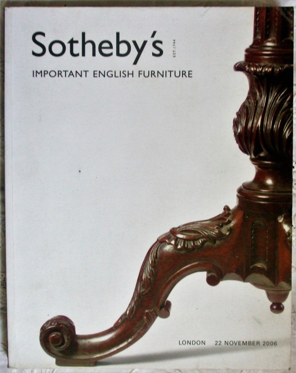 sotheby's important english furniture london 22 11 2006