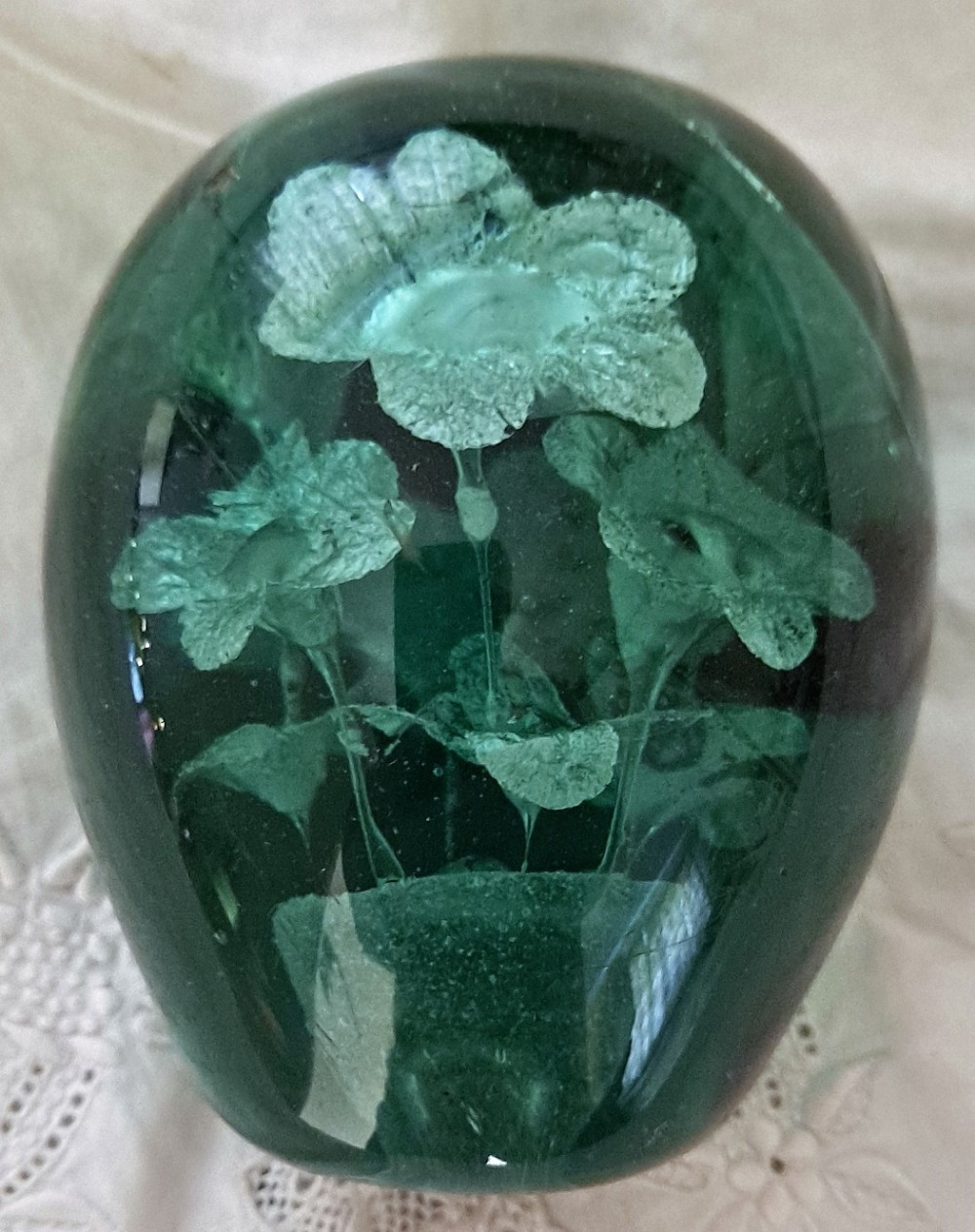 antique english victorian bottleglass flowerpot dump