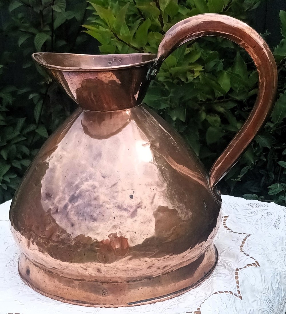 georgian 2 gallon copper harvest measure