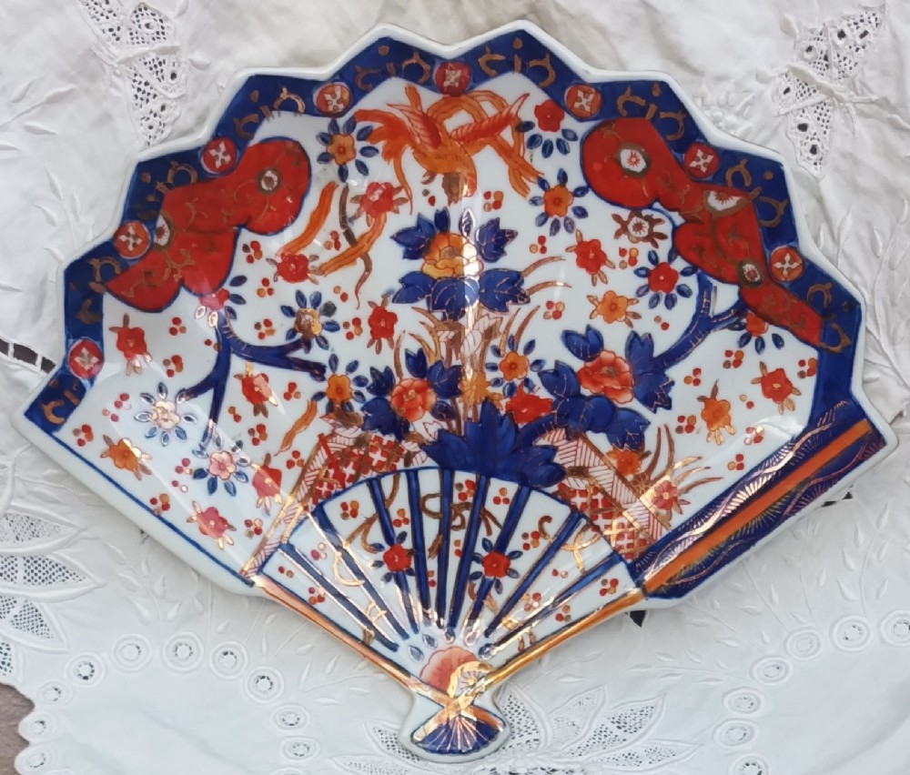 antique japanese late meiji period imari porcelain dish