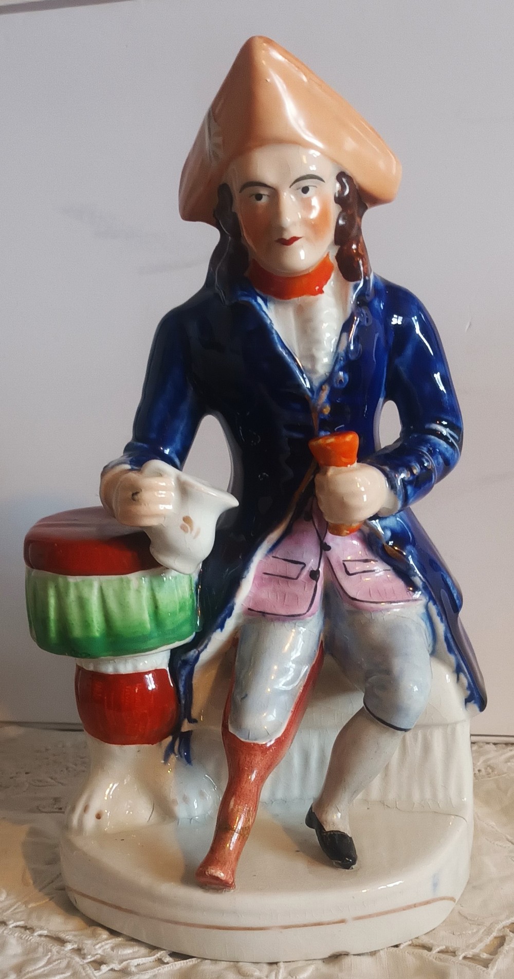 antique victorian staffordshire figure greenwich hospital sailor h 827