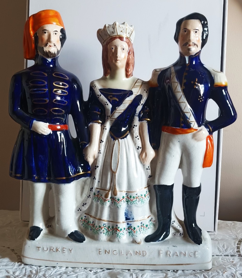 antique victorian staffordshire figure turkey england france h 783