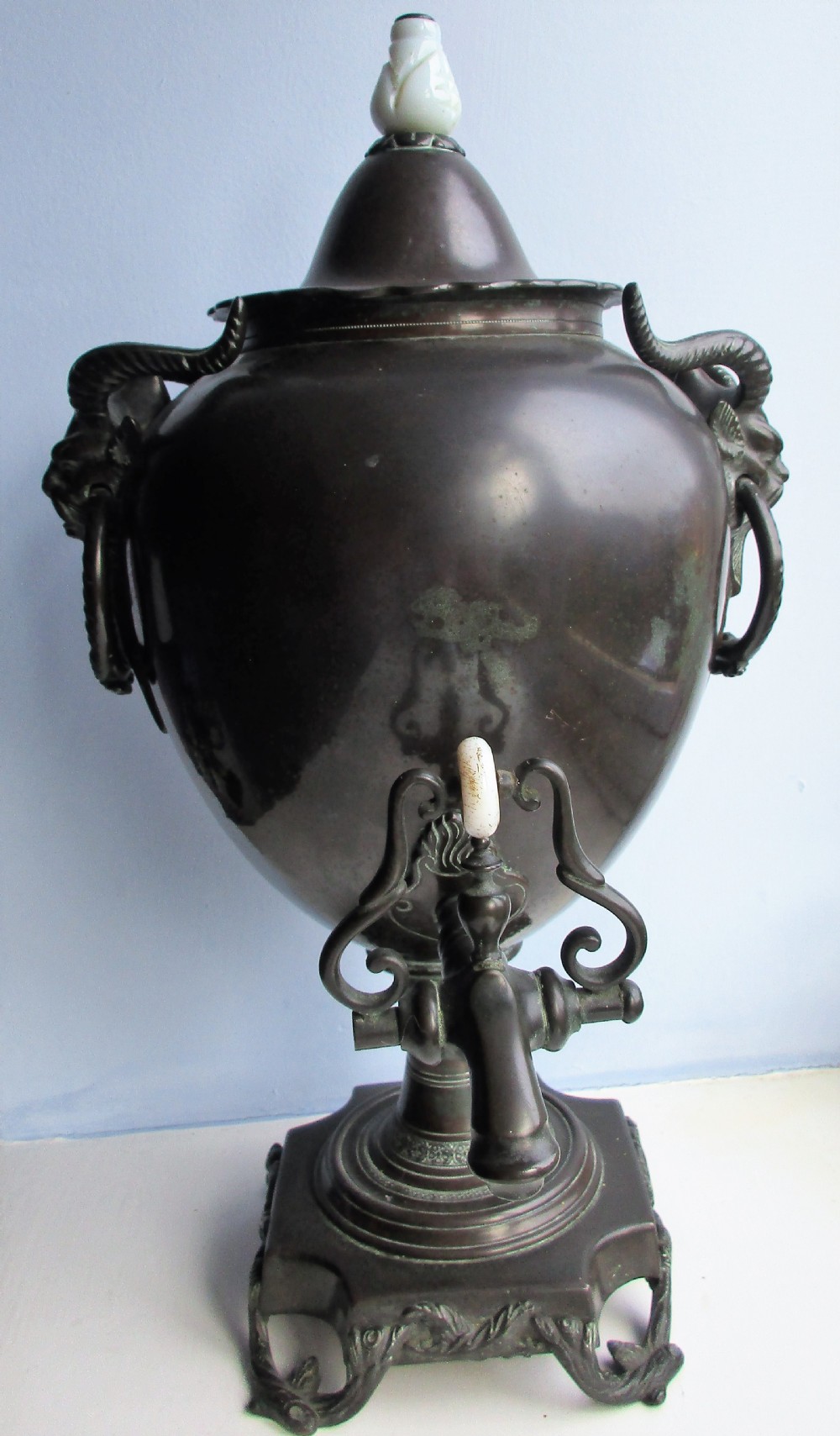 antique victorian pontypool ware samovar benetfink co london